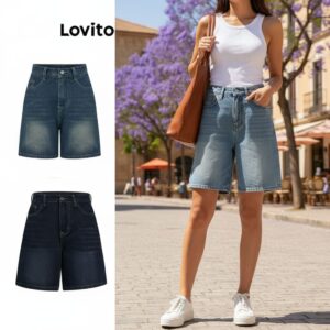 Shorts Jeans com Bolso LNA Feminino