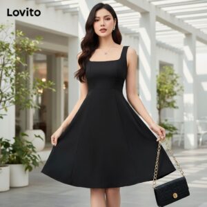 Vestido Feminino Elegante Verão Poliéster