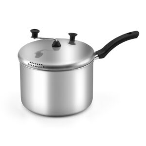 Pipoqueira De Aluminio Polido 20Cm 4L Nacional
