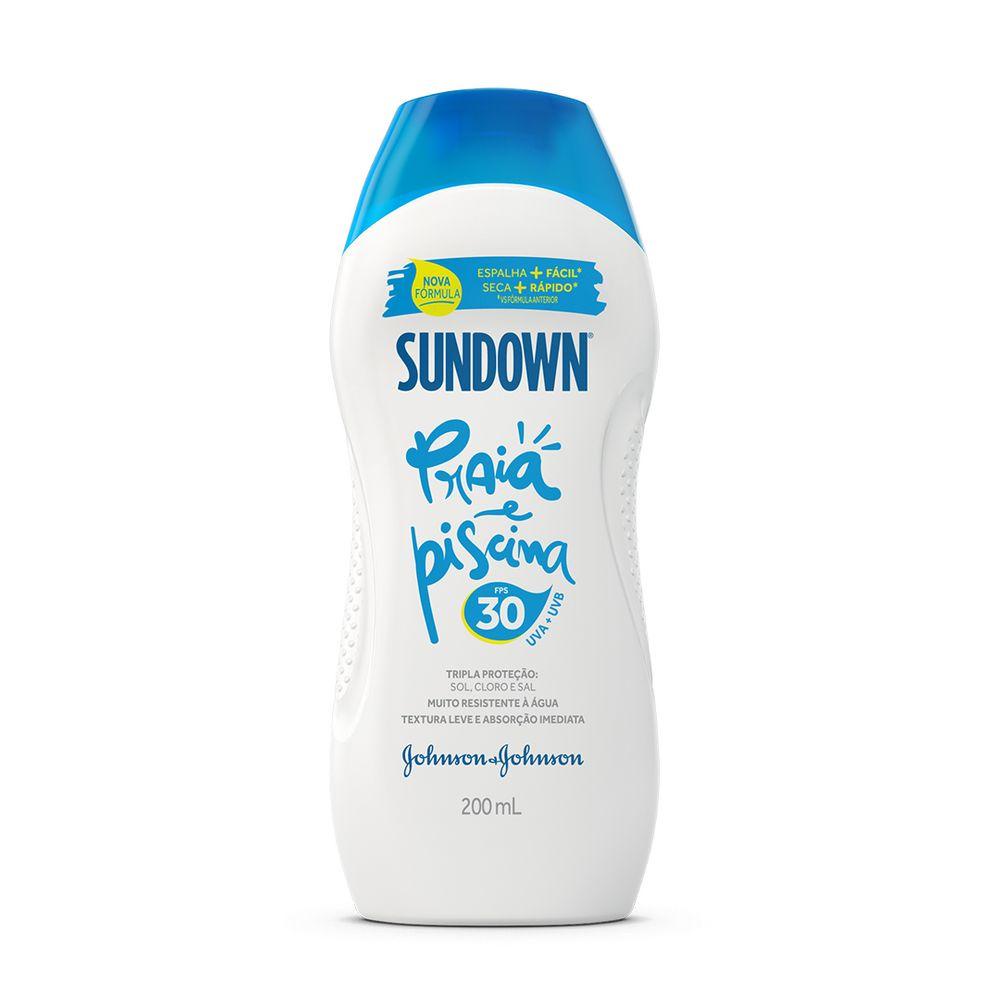 Protetor Solar Sundown FPS 30 200ml 1 Protetor Solar Sundown Praia e Piscina FPS 30 200ml