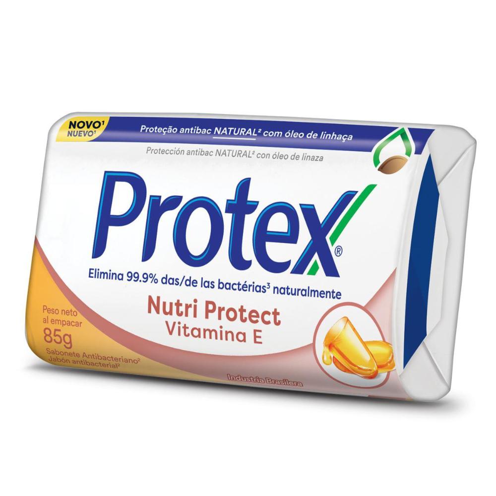 Sabonete Antibacteriano Protex Nutri Protect 1 Sabonete Antibacteriano em Barra Protex Nutri Protect Vitamina E 85g