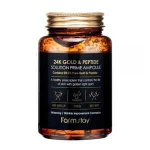 farmstay 24k gold and peptide solution prime ampoule 250ml