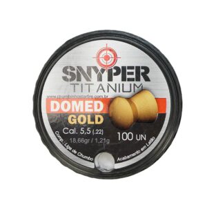 Chumbinho Titanium Domed Gold 5.5mm 100 Unidades - Snyper