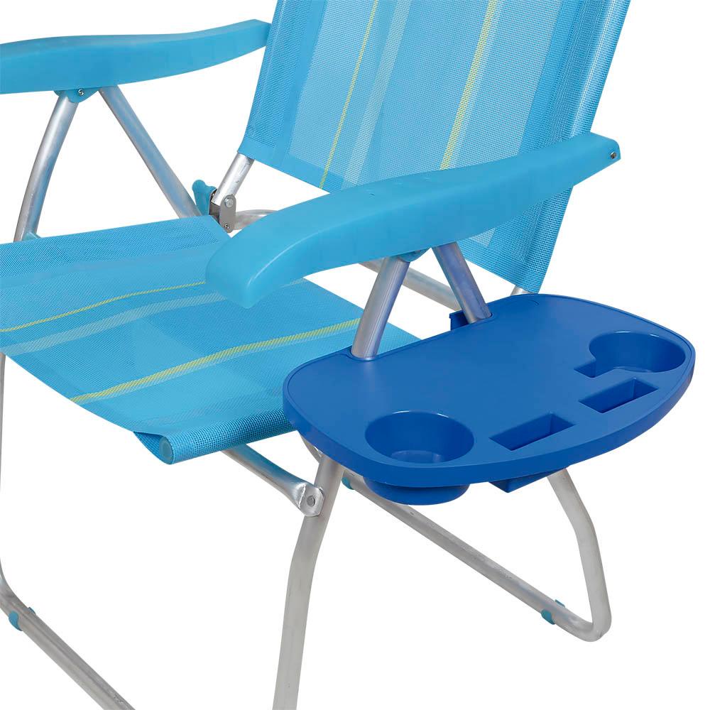 Mesa de Apoio para Cadeira de Praia Mor Porta Copos e Celular 1 Mesa Portátil Para Cadeira De Praia Porta Copo Celular Mor