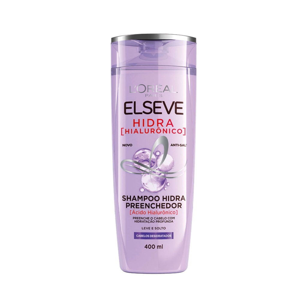 Shampoo Hidra Hialur?nico L'Or?al Paris - 400ml 1 Shampoo Preenchedor L'Oréal Paris Elseve Hidra Hialurônico 400ml