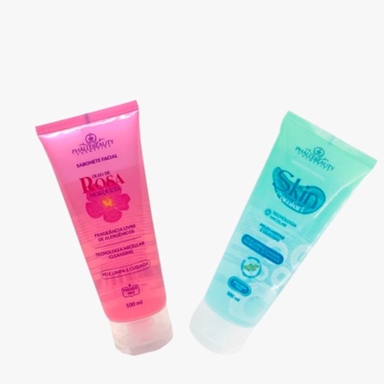 Sabonetes Faciais Skin Comfort & 1 Sabonete Facial Skin Comfort PhálleBeauty PH0174 + Sabonete Facial Óleo de Rosa Mosqueta PhálleBeauty PH0175