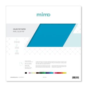 Papel Color Pop Azul Água Mimo - 30,5 x 30,5 cm - 180 gr - 25 unds