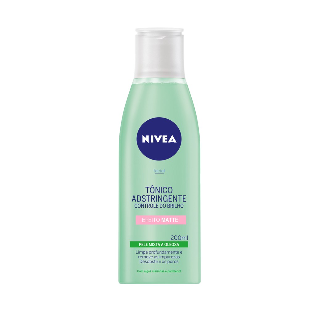 T?nico Adstringente Matte Pele Mista A Oleosa Nivea 200ml 1 Tônico Adstringente Matte Pele Mista A Oleosa Nivea 200ml