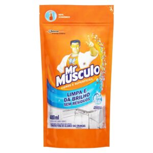 Limpa-Vidros e Superfícies Líquido Mr Músculo 400ml Refil Econômico