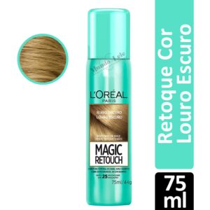 Retoque de Raiz Spray Instantâneo Magic Retouch Cor Louro Escuro Loréal Paris 75ml - 1 Unidade