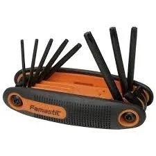 Jogo De Chave Torx Canivete T-9 A T-40 Famastil
