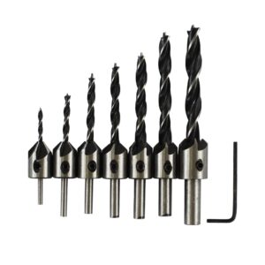 Kit 7 Brocas Escariadora Fresa Madeira Jogo Escariador Broca