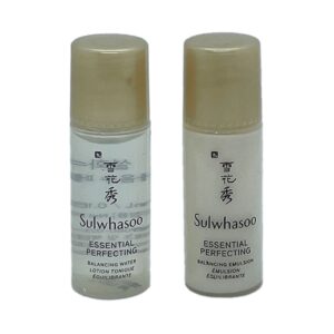 sulwhasoo essential perfecting balancing water, emulsion size mini set (exp. 13.10.2024)