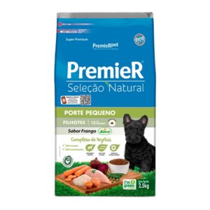 Ração Premier Seleção Natural para Cães Filhotes de Pequeno Porte - 2,5Kg