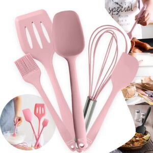 Kit Colheres Silicone 5 Peças Utensílios De Cozinha Atóxico Livre de BPA Colher Espátulas Pincel Fouet