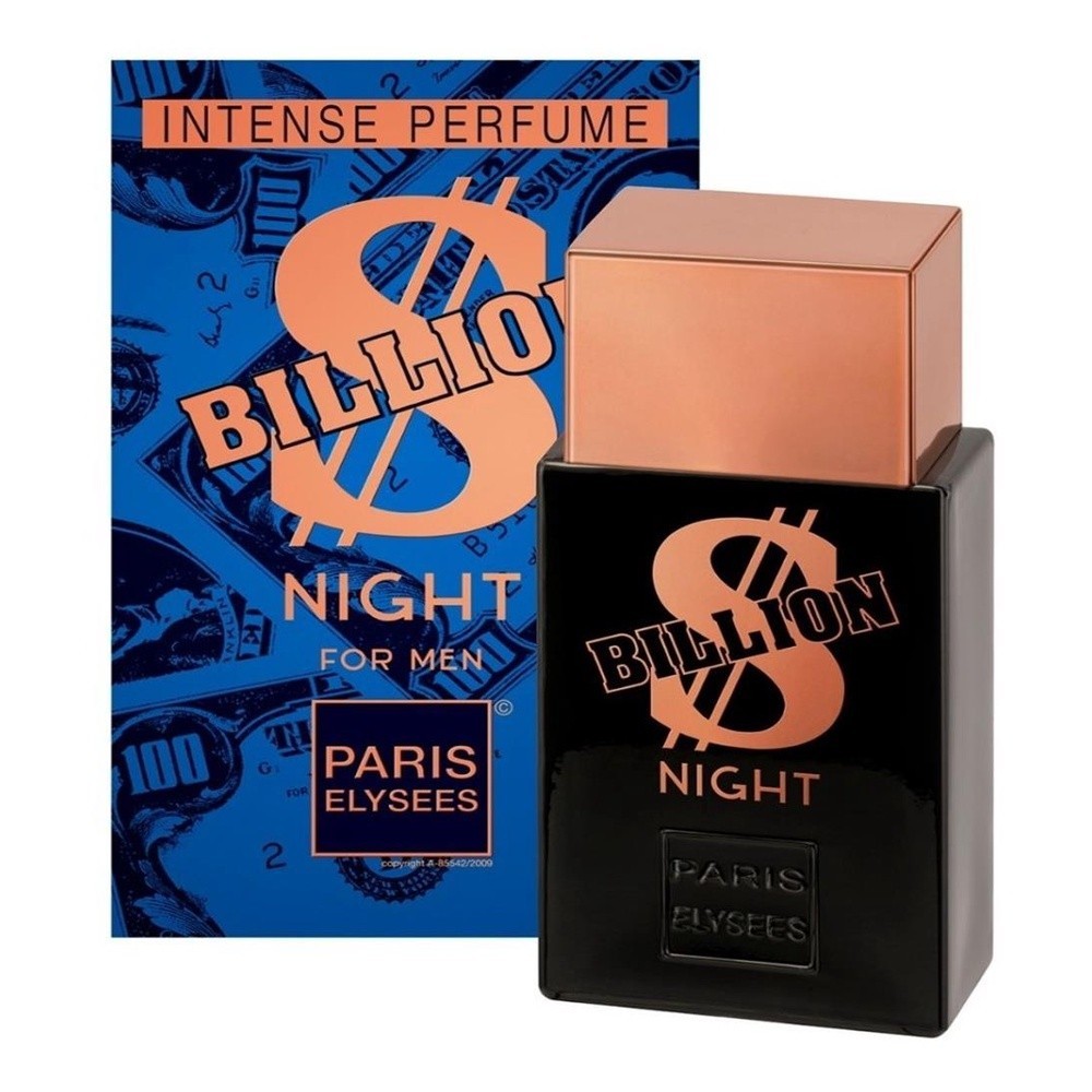 Billion Night Paris Elysees Masculino - 100ml | Fragrância Ousada 1 Perfume Billion Night Paris Elysees Masculino 100ml