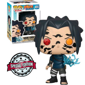 FUNKO POP NARUTO SHIPPUDEN EXCLUSIVE - SASUKE (CURSE MARK) 455 NOVO ORIGINAL