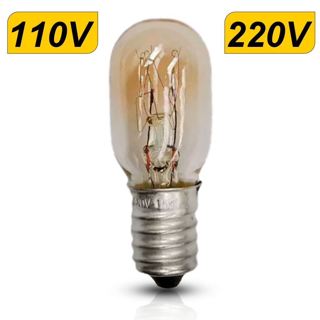 L?mpada para Geladeira E14 15W Bivolt Incandescente Bestfer 1 Mini Lâmpada E14 110V - 220V para Geladeira 15w Incandescente