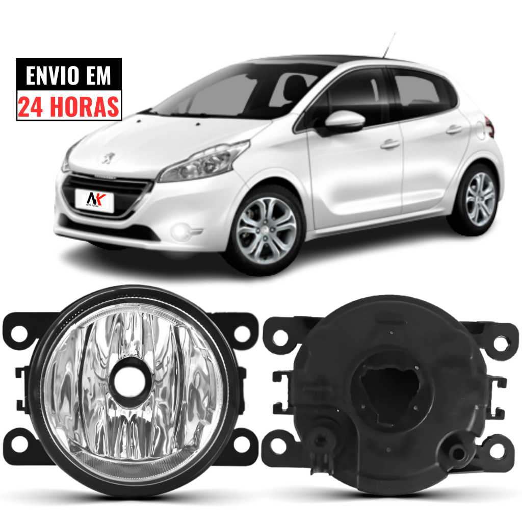 Farol de Milha Peugeot 208 2012 a 2016 - Unidade 1 Farol Milha Peugeot 208 2012 2013 2014 2015 2016