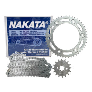 Kit Relação Transmissao NXR Bros 160 Xre 190 2016 2017 2018 2019 2020 2021 2022 2023 Original Nakata