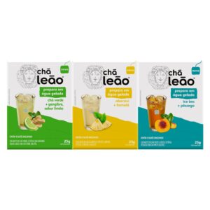 Kit Chá Leão Preparo Em Água Gelada 3 Caixas 30 Sachês
