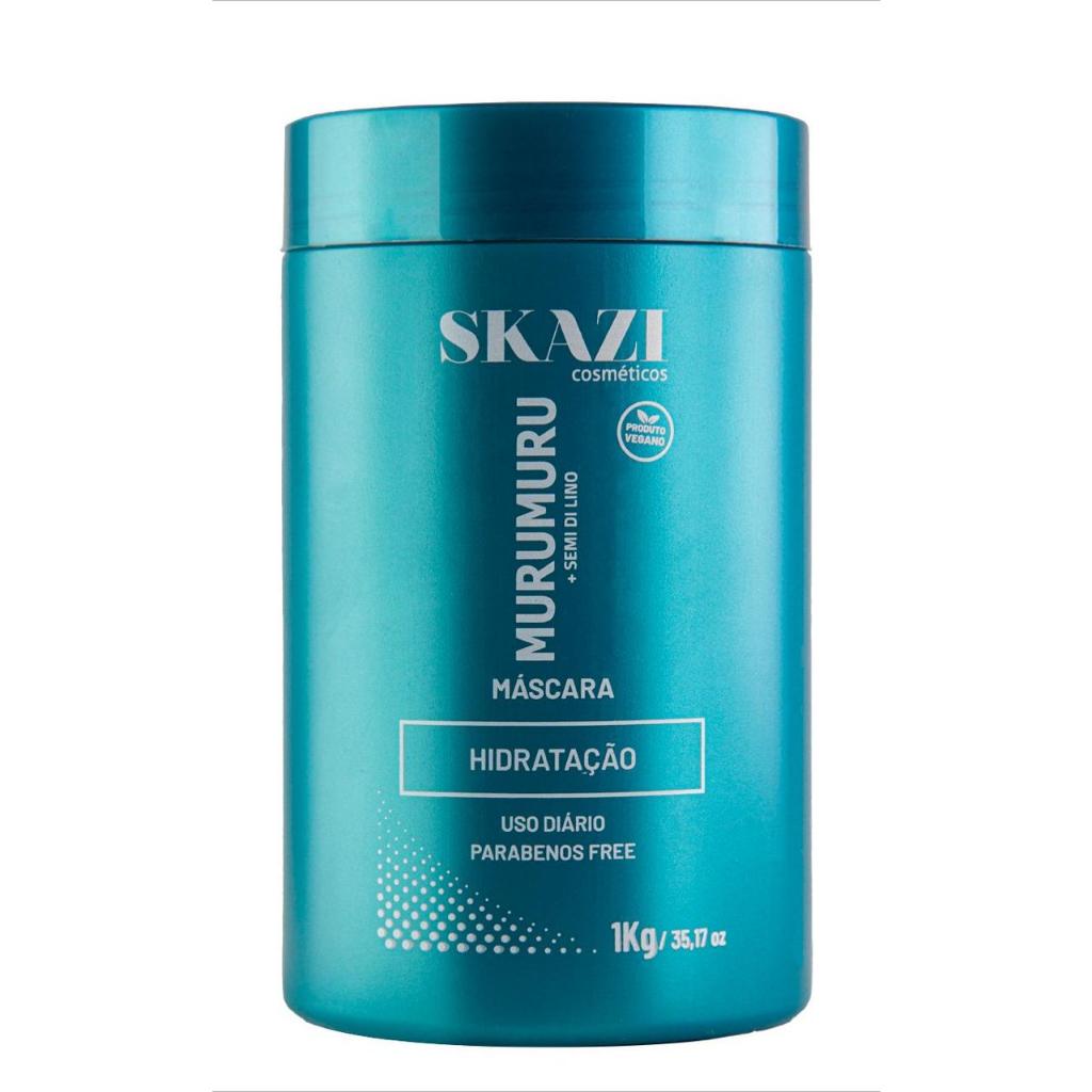 M?scara Skazi Vegana Murumuru 1Kg - Hidrata??o Profunda e Brilho Natural 1 Máscara De Tratamento Skazi 1Kg Vegana Com Murumuru Nutrição E Hidratação Capilar