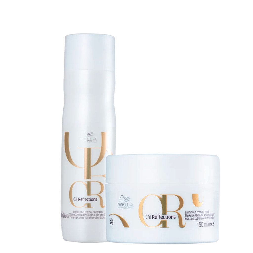 Kit Oil Reflections Shampoo & 1 Kit Oil Reflections Shampoo 250ml e Máscara 150ml - Wella