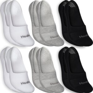 Kit 6 Pares Meias Sapatilha Invisível Hoahi Cano Baixo Curto Algodão Meia Discreta Confortável Silicone Não Escorrega