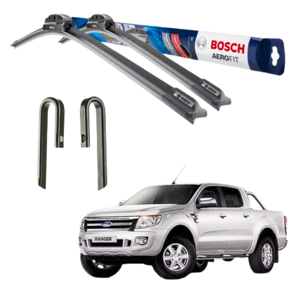 Kit Palhetas Bosch Aerofit para Ford Ranger 2012 a 2015 1 Palheta Ford Nova Ranger Original Bosch 2012 2013 2014 2015 AF24 AF16