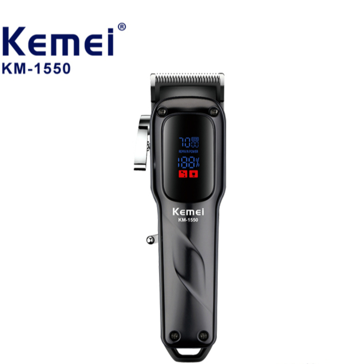 M?quina de Corte Kemei-1550 Profissional - Recarreg?vel USB 1 KEMEI-1550 Máquina Corte de Cabelo Elétrico Profissional Aparador Recarregável USB Portátil 7000 RPM