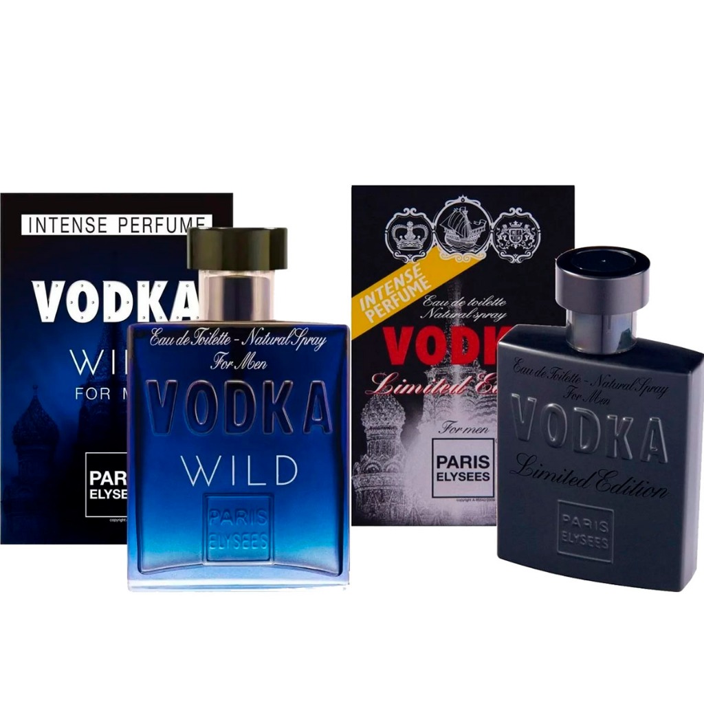Vodka Wild & 1 Kit Com 1 Vodka Wild + 1 Vodka Limited Edition 100ml Paris Elysees