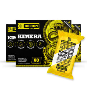 Kit 3x Kimera Termogênico 60 comps e Barra Energética Protéica Kimera Energy Bar Iridium Labs