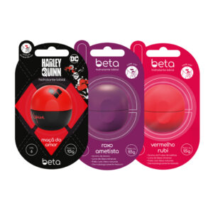 Kit 3 Hidratantes Labiais Beta Cores e Atitude  Hidratação e Cor com FPS 6