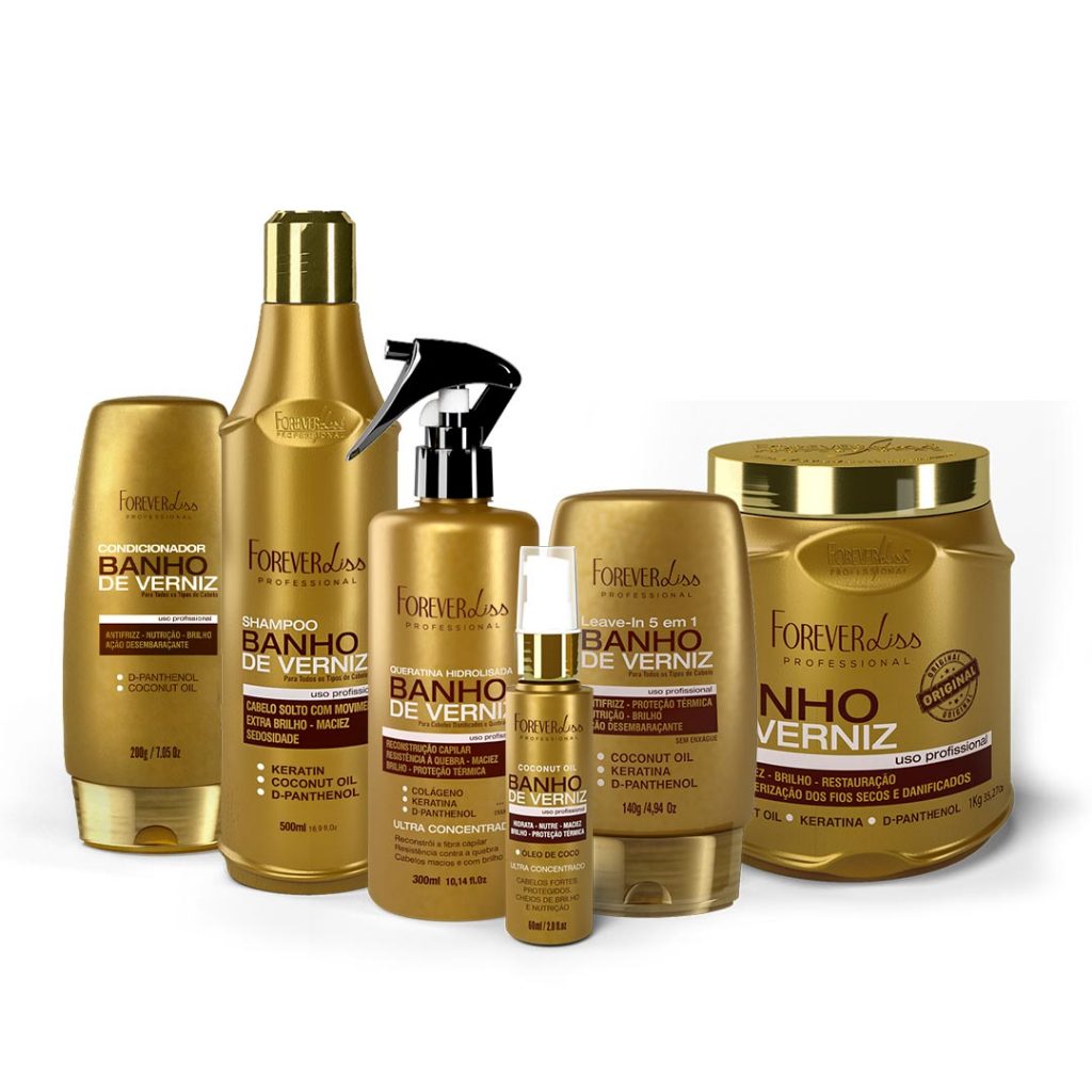 Kit Banho Forever Liss: Revitaliza??o Profunda e Brilho Duradouro 1 Kit Banho de Verniz Profissional Forever Liss