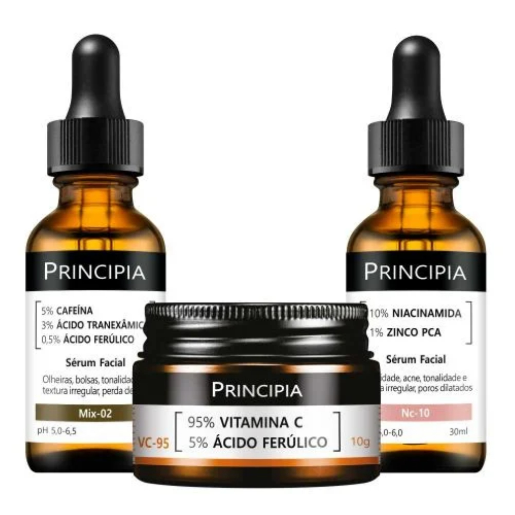Kit Anti-Manchas Principia Vitamina C-95 | Clarear e Uniformizar 1 Principia Kit anti-manchas Trio Vitamina C-95