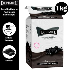 Cera Depimiel Em Tabletes Negra 1kg Original Creme ou Cera para depilação