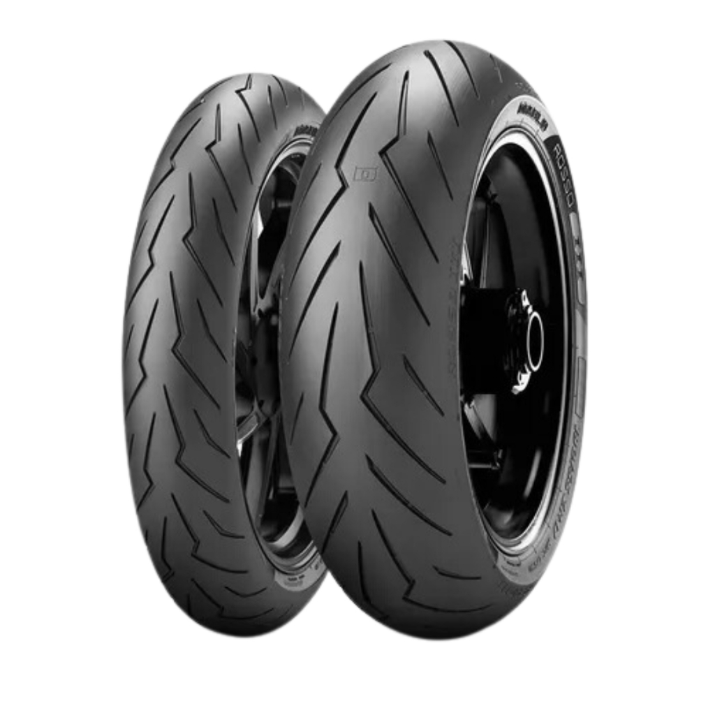 Par de Pneu Pirelli Diablo Rosso 3 120/70-17 e 240/45-17 1 Par Pneu Moto 120 70 17 + 240 45 17 Diablo Rosso 3 Pirelli