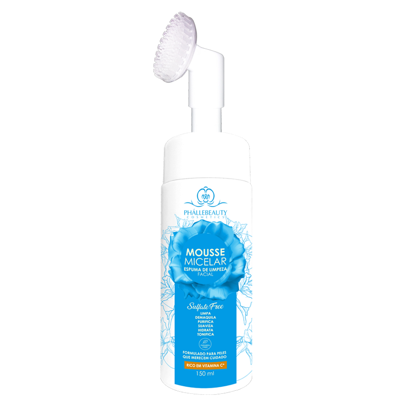 Mousse Micelar Ph?lleBeauty - Limpeza Facial 150ml 1 Mousse Micelar Limpeza Facial PhálleBeauty PH015