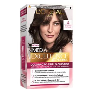 Tinta De Cabelo Imédia Tintura Excellence 4 Castanho Natural