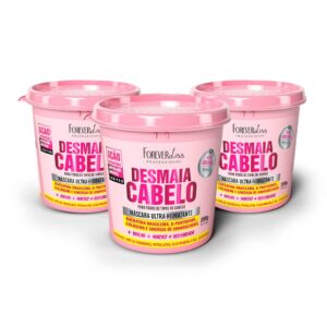 Kit com 3 Máscaras Desmaia Cabelo Forever Liss 350G