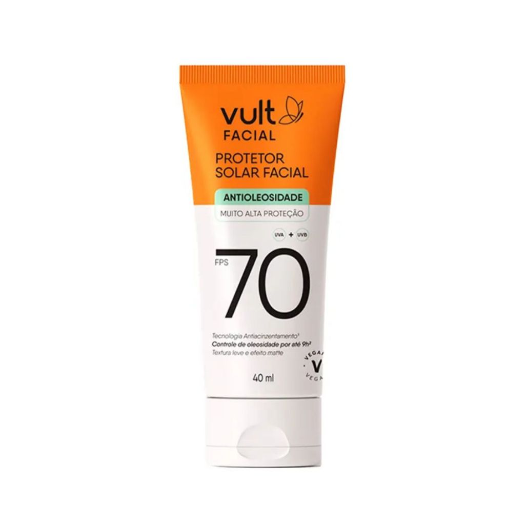 Potetor Solar Facial Vult Antioleosidade FPS 70 - 40ml 1 Potetor Solar Facial Antioleosidade FPS 70 Vult 40ml