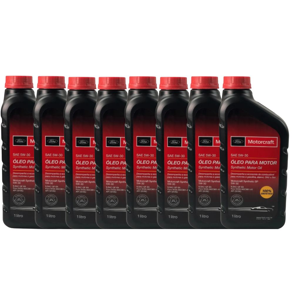 ?leo Motorcraft Ford 5W30 100% Sint?tico API SP 8 Litros 1 8 Litros 5w30 FORD API SP Motorcraft 100% Sintetico Original + Etiqueta Revisão Original Ford