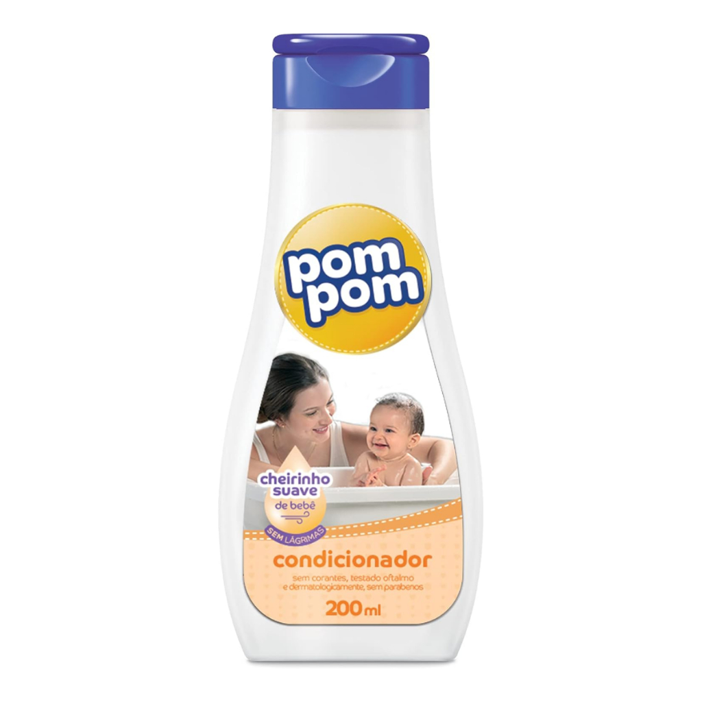Condicionador Pom Pom Beb? 200ml - Suave e Hidratante 1 Condicionador Pom Pom Suave Para Bebês 200ml