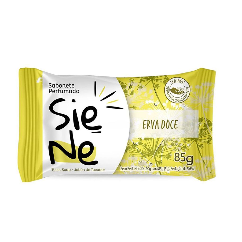 Sabonete Ypê Siene Erva Doce 85g | Fragrância Refrescante 1 Sabonete Ypê Siene Erva Doce 85g