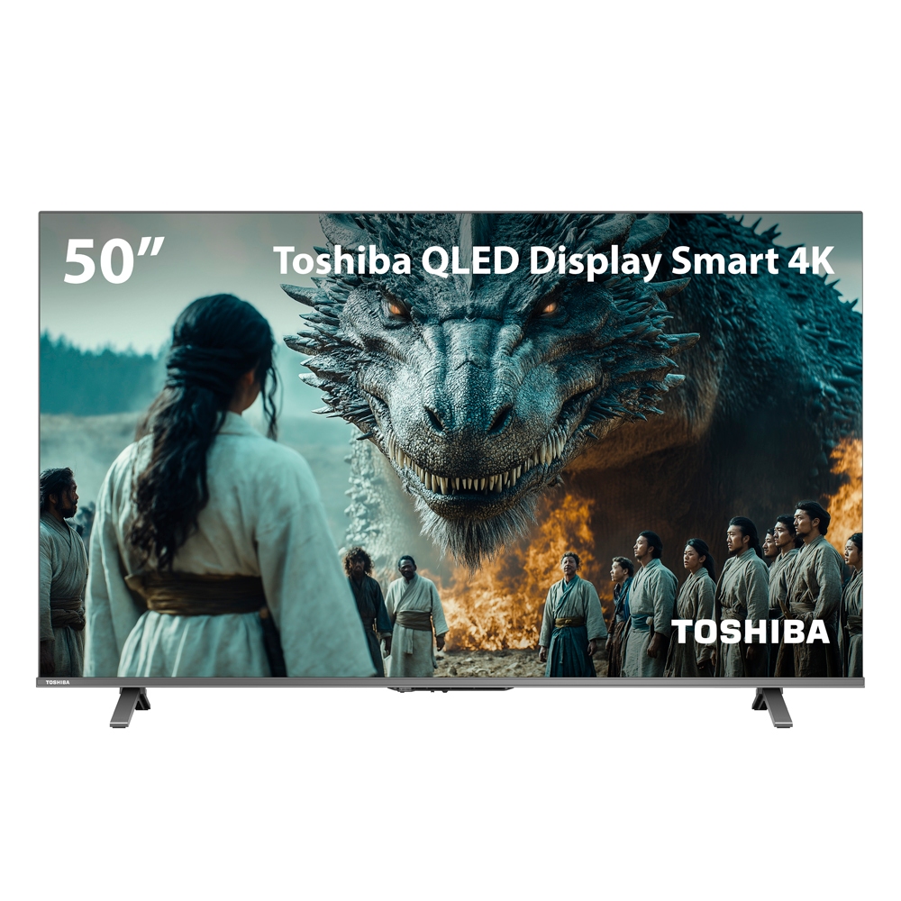 Smart TV Toshiba 50" QLED 4K Google TV 50C450NS 1 Smart TV Toshiba 50" QLED 4K Google TV 50C450NS