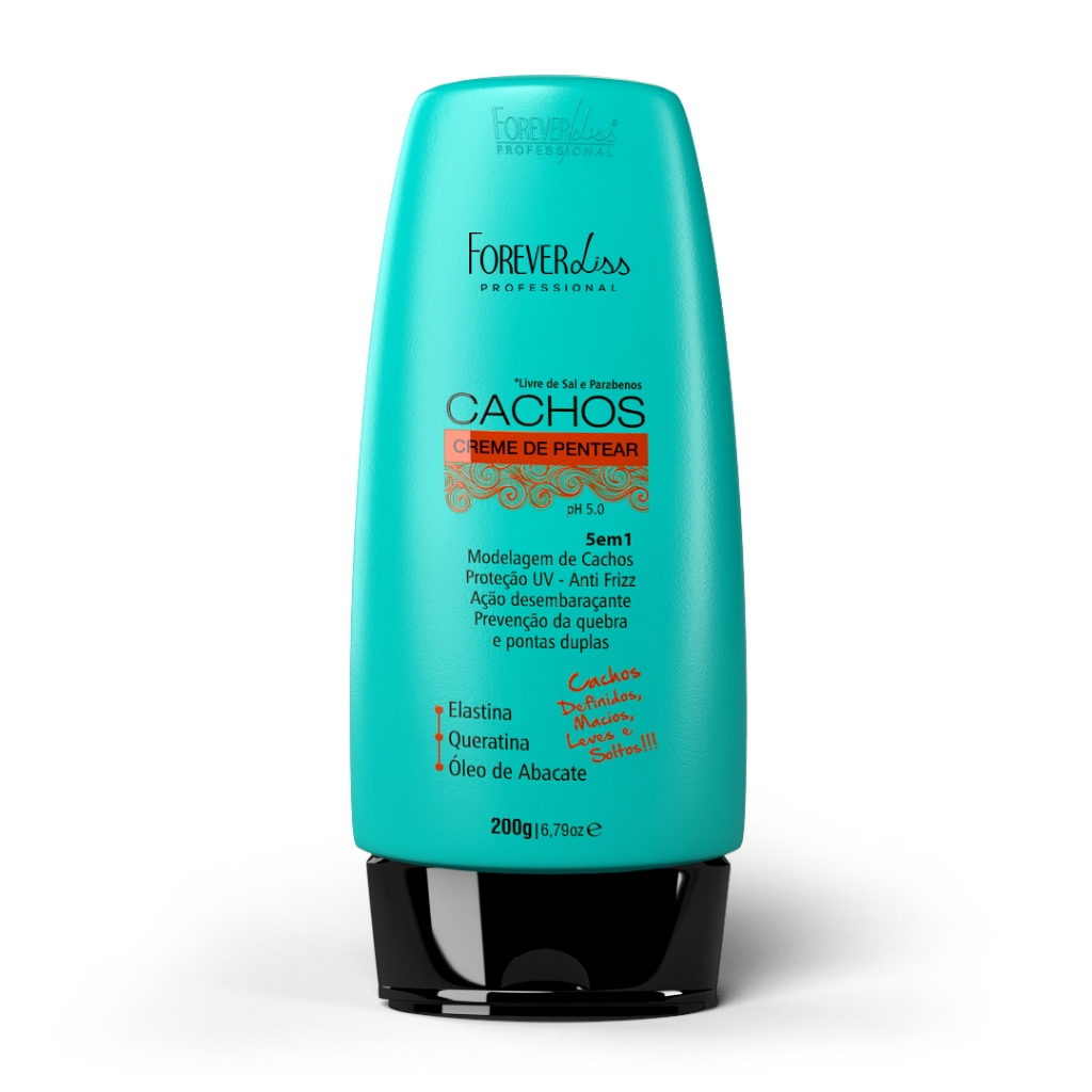 Creme de Pentear Cachos 5 em 1 Forever Liss 200g | Cachos Definidos 1 Creme De Pentear Cachos 5 Em 1 Forever Liss 200G
