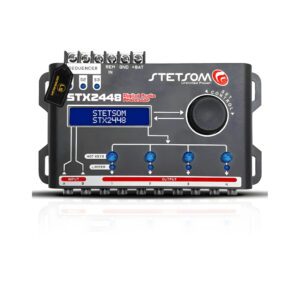 Processador de Audio Digital Stetsom STX2448 Equalizador Crossover 2 Canais 4 Vias Som Automotivo