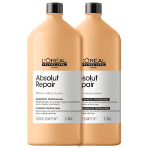 Kit L'Oréal - Shampoo 1,5L e Condionador 1,5L AbsolutRepair Gold