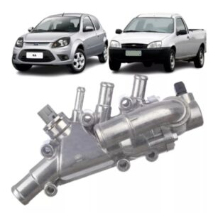 CARCAÇA COM VÁLVULA TERMOSTÁTICA FORD KA 1.6 8V 2008/ COURIER FLEX