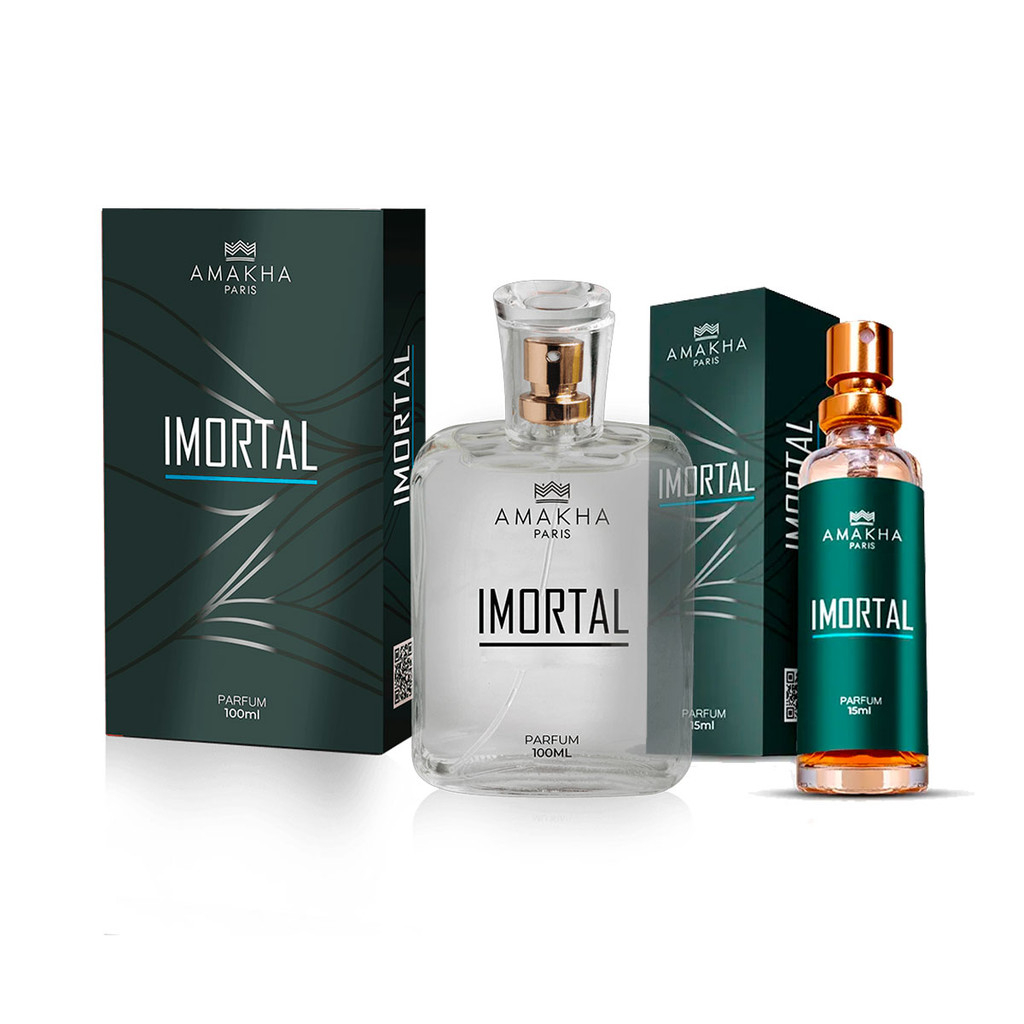 Kit Perfumado Imortal: Amakha Paris - Sinta a Confian?a 1 Kit Perfumado Imortal: Perfume 15ml + 100ml | Amakha Paris